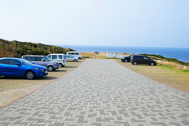 角島牧崎の駐車場