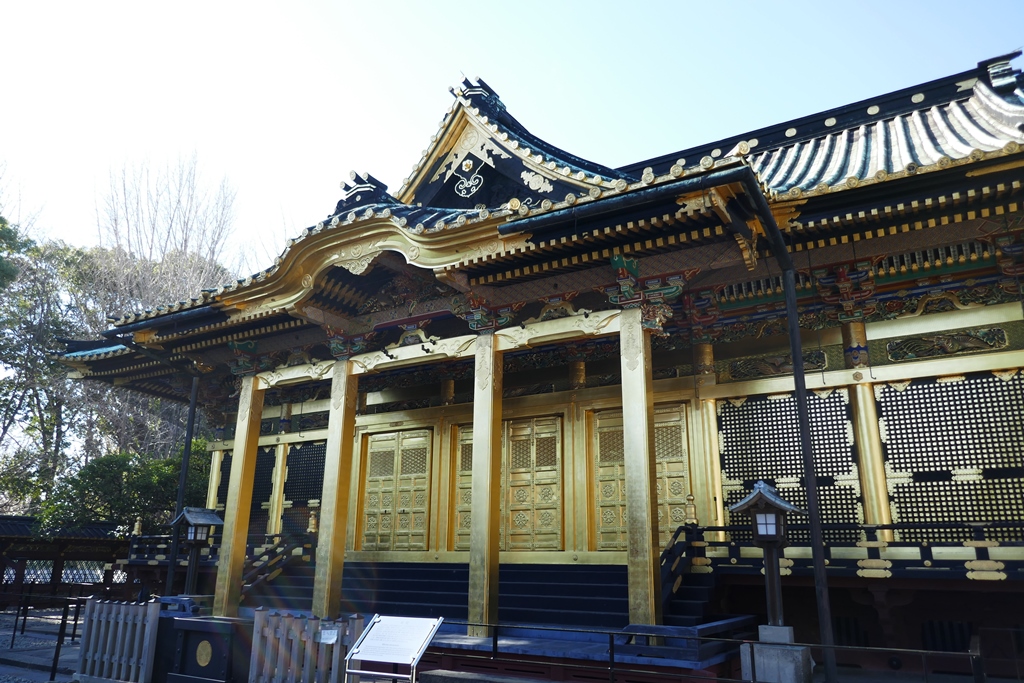 １月３日正午頃の上野東照宮拝殿