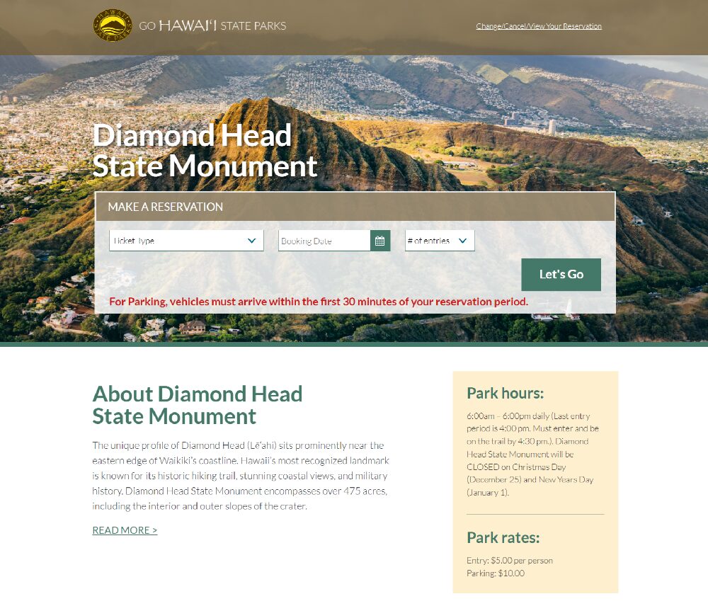 ダイヤモンドヘッド登山　ハワイ旅行　Diamond Head Hawaii