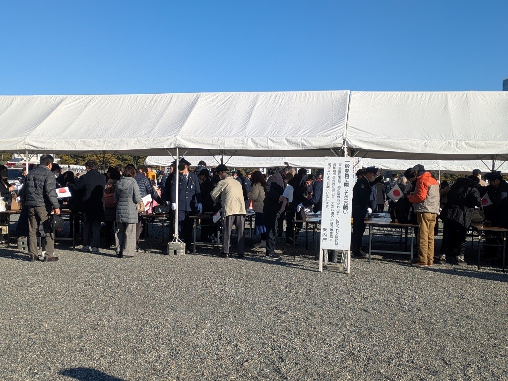 一般参賀　皇居宮殿