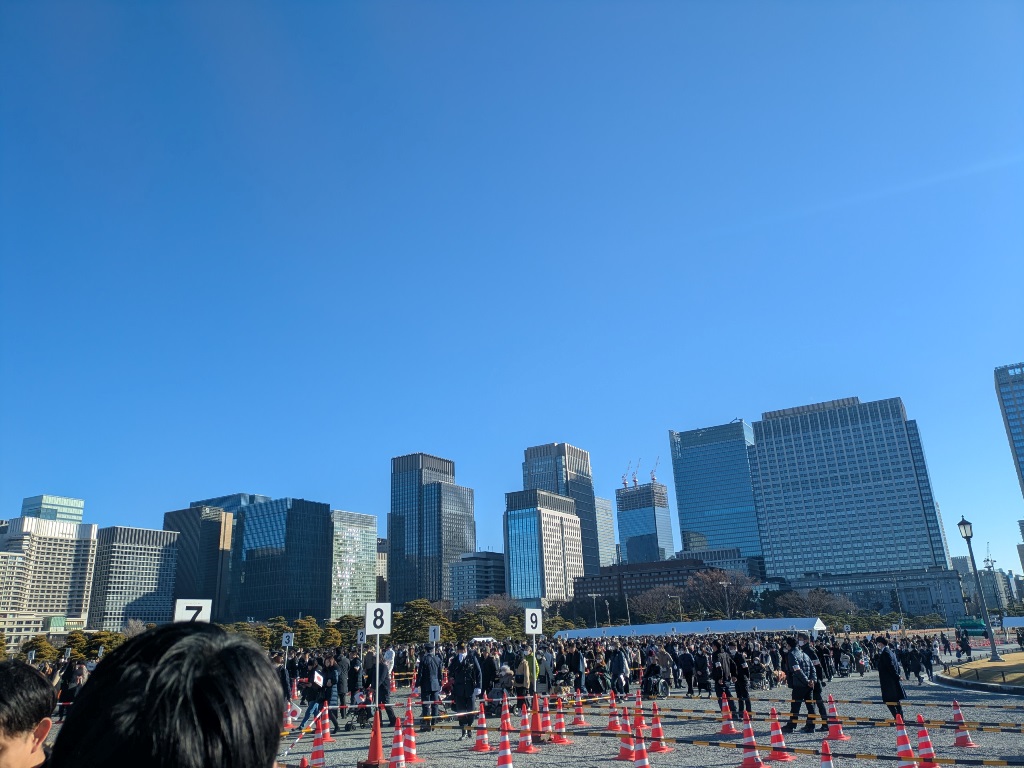 一般参賀　皇居宮殿