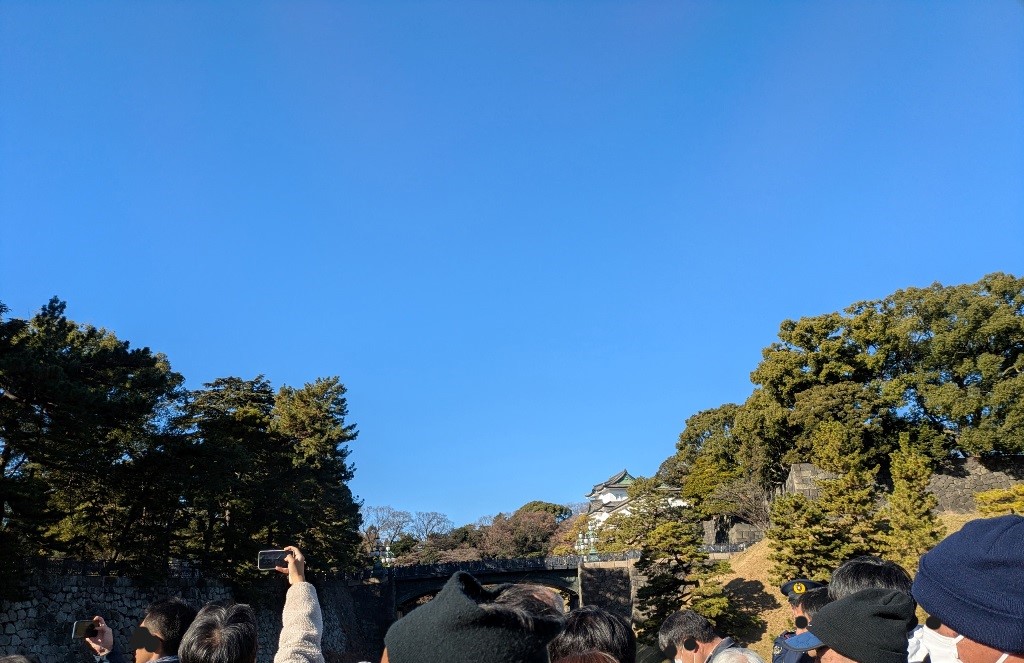一般参賀　皇居宮殿