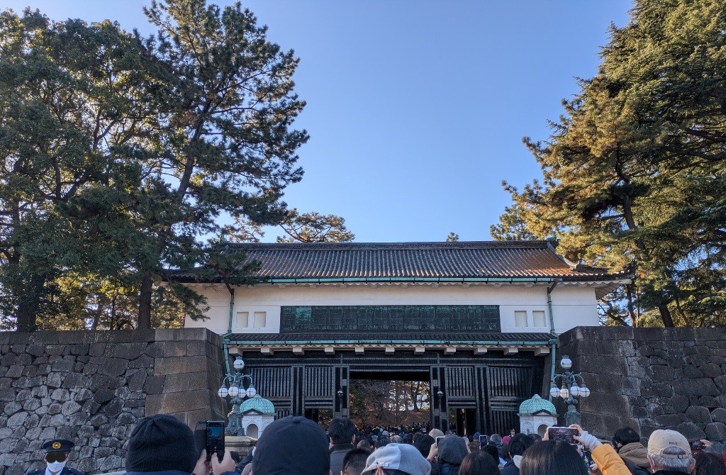一般参賀　皇居宮殿