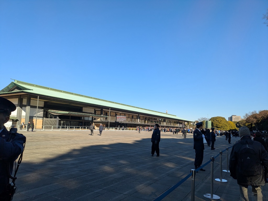 一般参賀　皇居宮殿