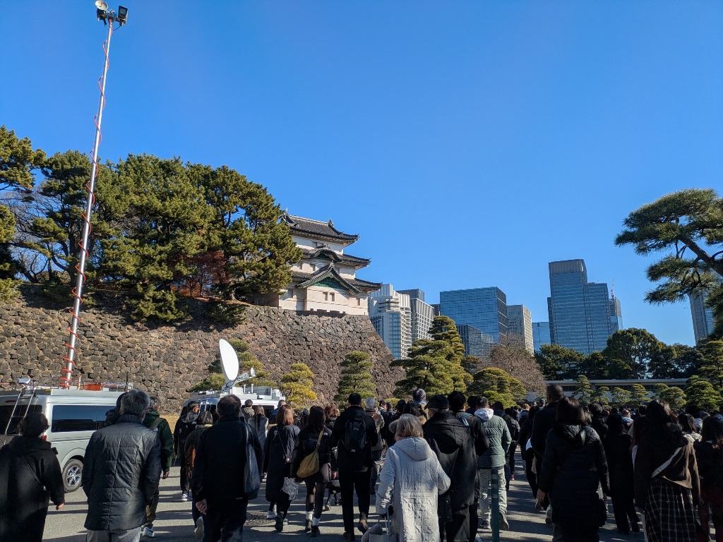 一般参賀　皇居宮殿
