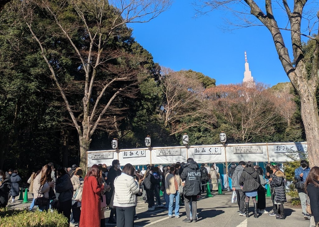 明治神宮　初詣　混雑なし　西神門